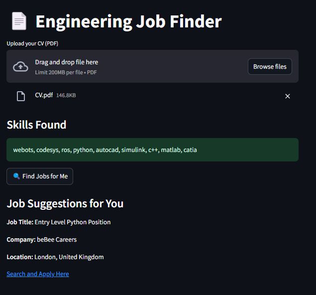 Engineering Job Finder